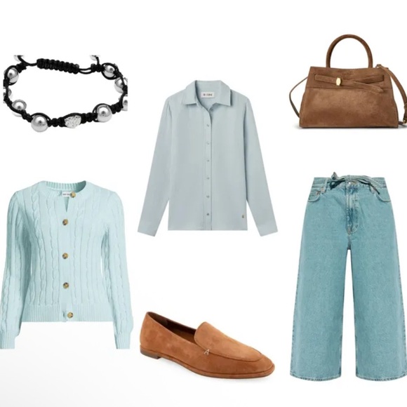 Black Cord Bracelet with Silver Beads and Pave Accent. Adjustable - Picture 7 of 7